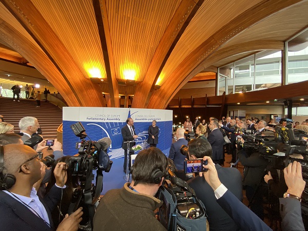 Senator Rik Daems verkozen als Voorzitter van de Parlementaire Assemblee van de Raad van Europa