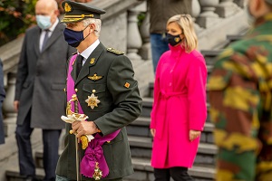 La crmonie officielle  la Tombe du Soldat Inconnu  Bruxelles