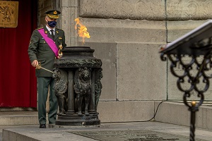 plechtigheid bij het Graf van de Onbekende Soldaat in Brussel