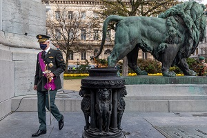 La crmonie officielle  la Tombe du Soldat Inconnu  Bruxelles