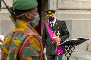 plechtigheid bij het Graf van de Onbekende Soldaat in Brussel