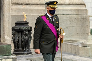 La crmonie officielle  la Tombe du Soldat Inconnu  Bruxelles