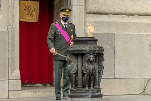 La crmonie officielle  la Tombe du Soldat Inconnu  Bruxelles