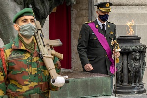 La crmonie officielle  la Tombe du Soldat Inconnu  Bruxelles