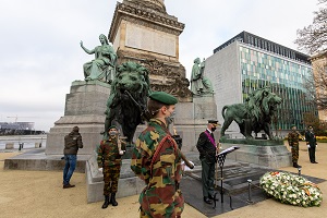 plechtigheid bij het Graf van de Onbekende Soldaat in Brussel