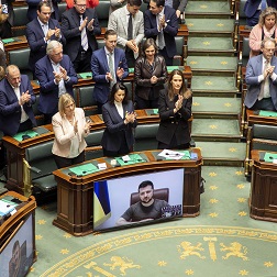 Discours du prsident ukrainien Zelensky devant le Parlement fdral