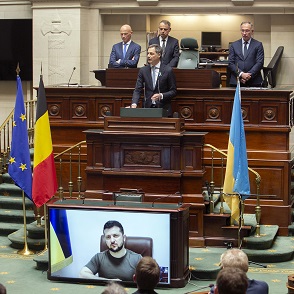 Discours du prsident ukrainien Zelensky devant le Parlement fdral