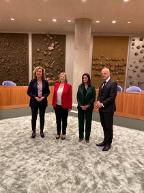 Visite des Prsidentes du Snat et de la Chambre au Parlement des Pays-Bas 