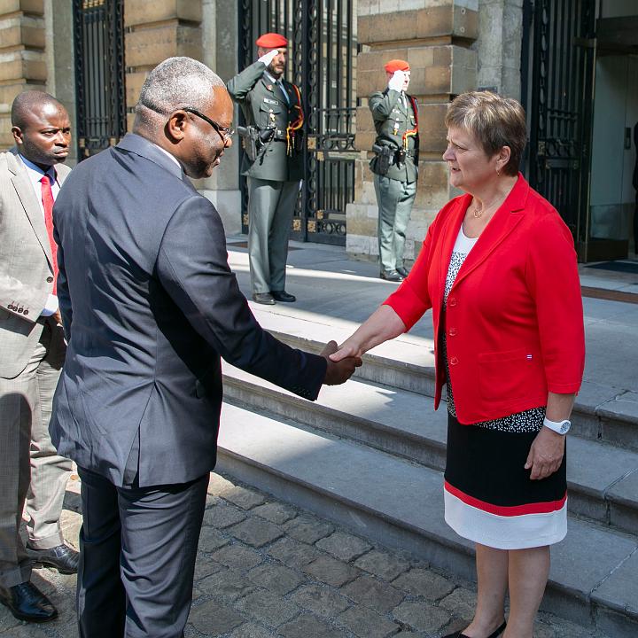 Bezoek van de Eerste minister van de Republiek Congo