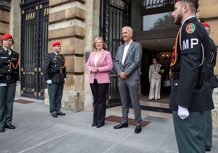 Visite des Prsidents de la Premire et Seconde Chambre des tats gnraux des Pays-Bas