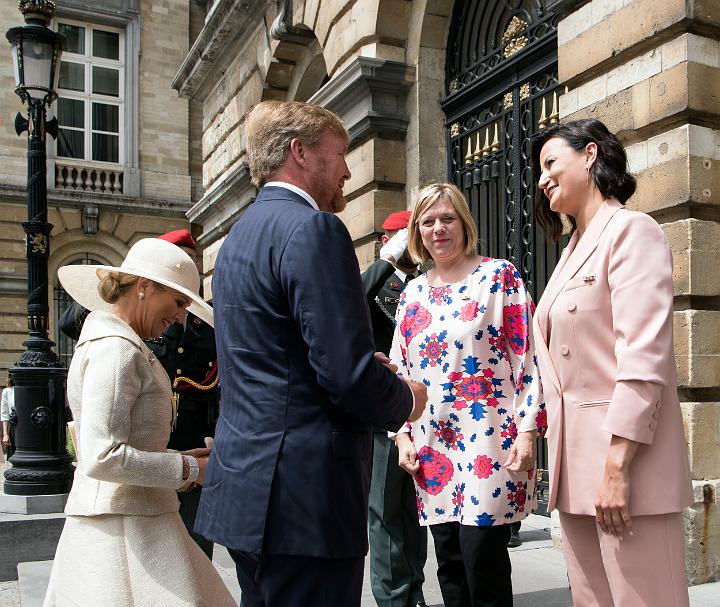 Visite de Willem-Alexander et Mxima au parlement