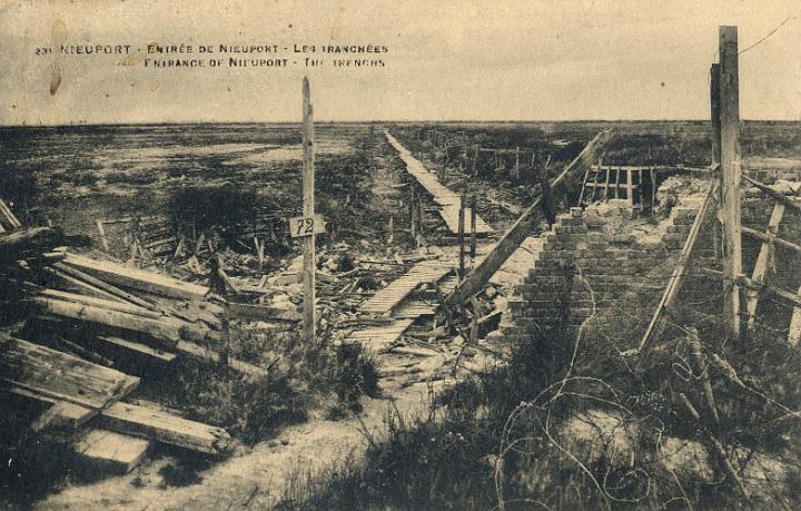 De loopgraven in Nieuwpoort