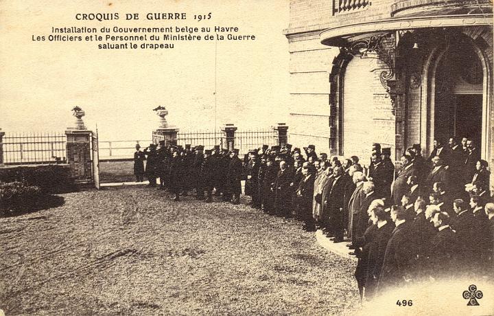 Installatie van de Belgische regering in Le Havre