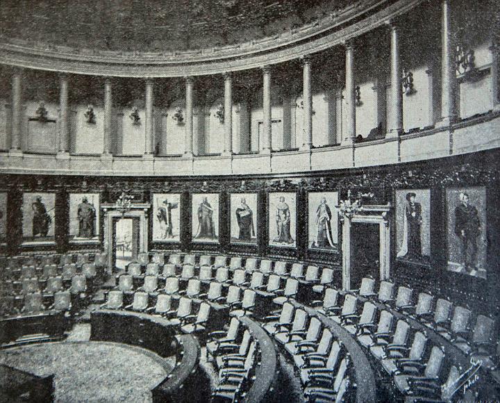 L’hémicycle du Sénat en 1897