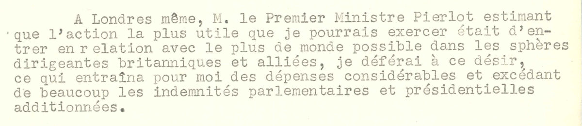 Uittreksel uit een brief van Gillon uit 1949