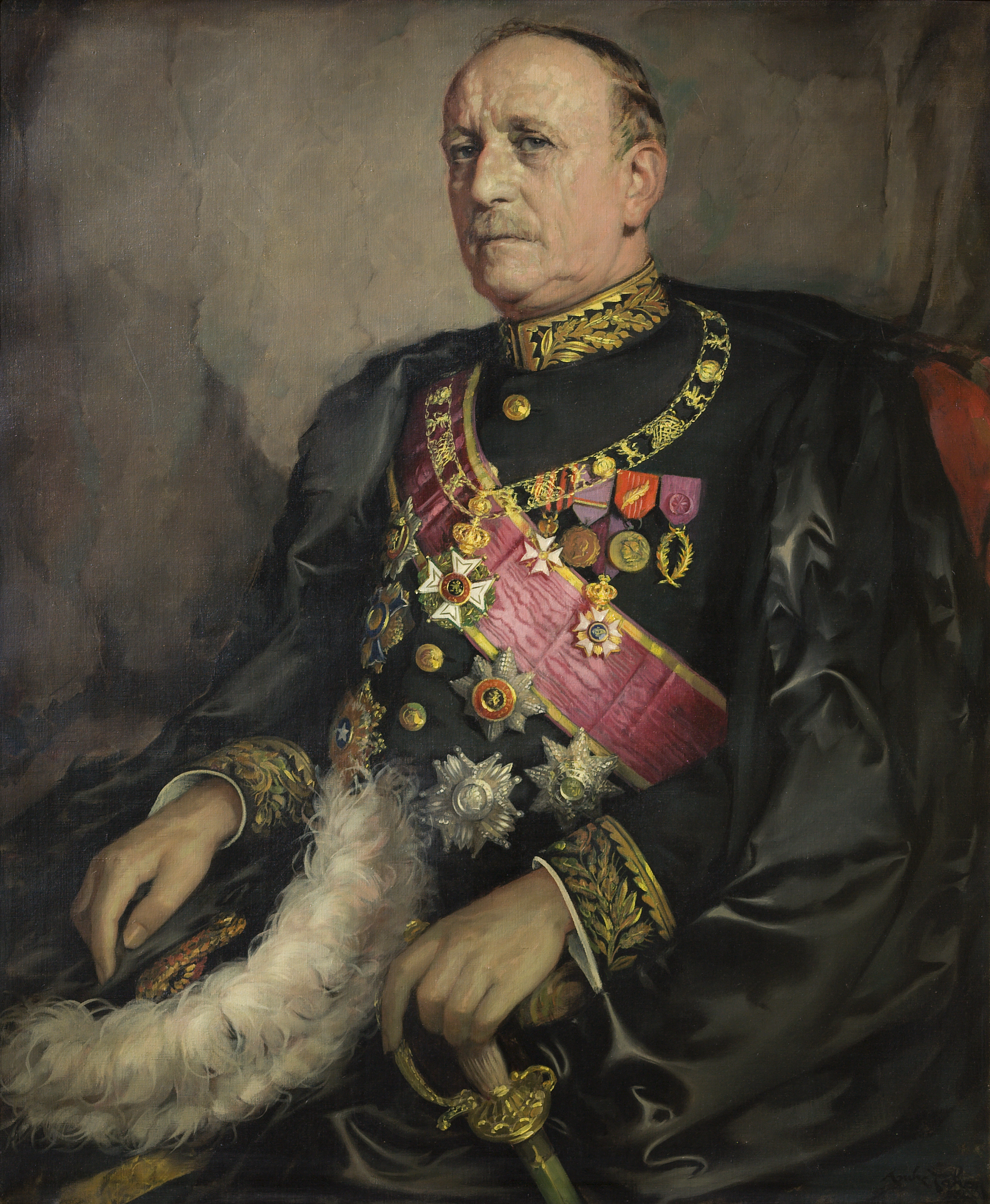 Andr Tahon - Portrait du prsident du Snat Robert Gillon