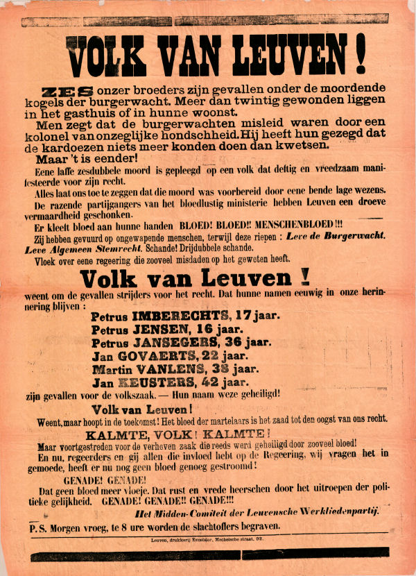 Affiche Stadsarchief Leuven