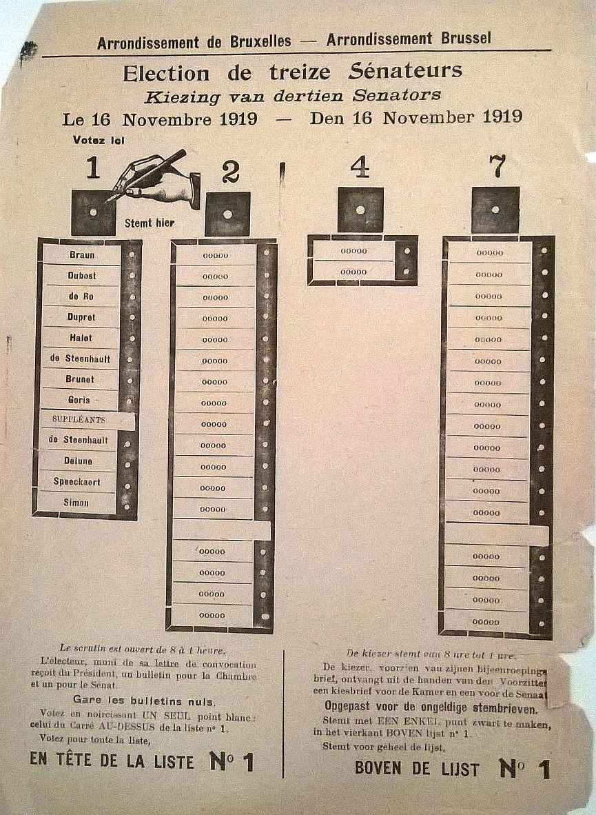 	lections du 16 novembre 1919