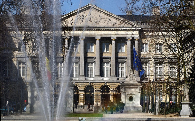 Palace of the Nation and the water jet