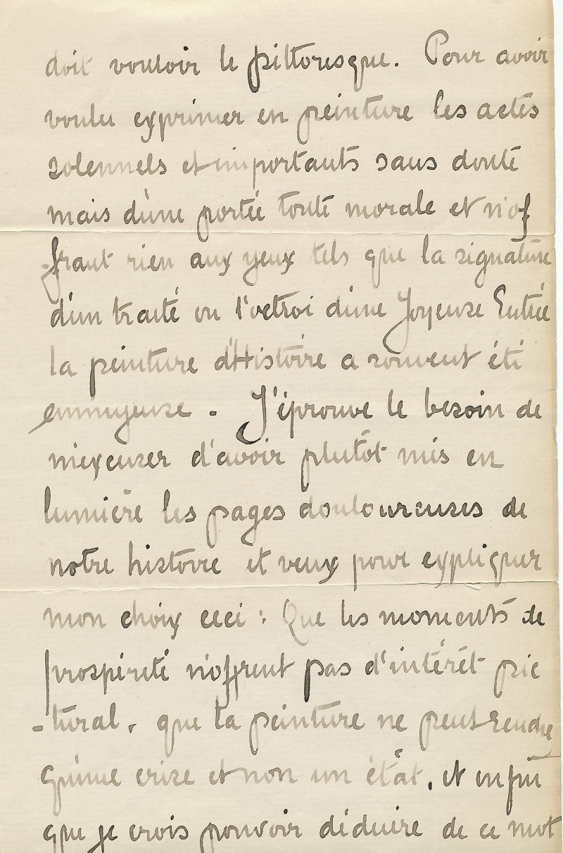Letter from Jacques de Lalaing to a Senator