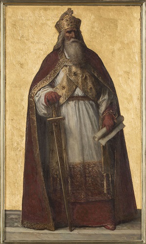 Louis Gallait, miniature of Charlemagne