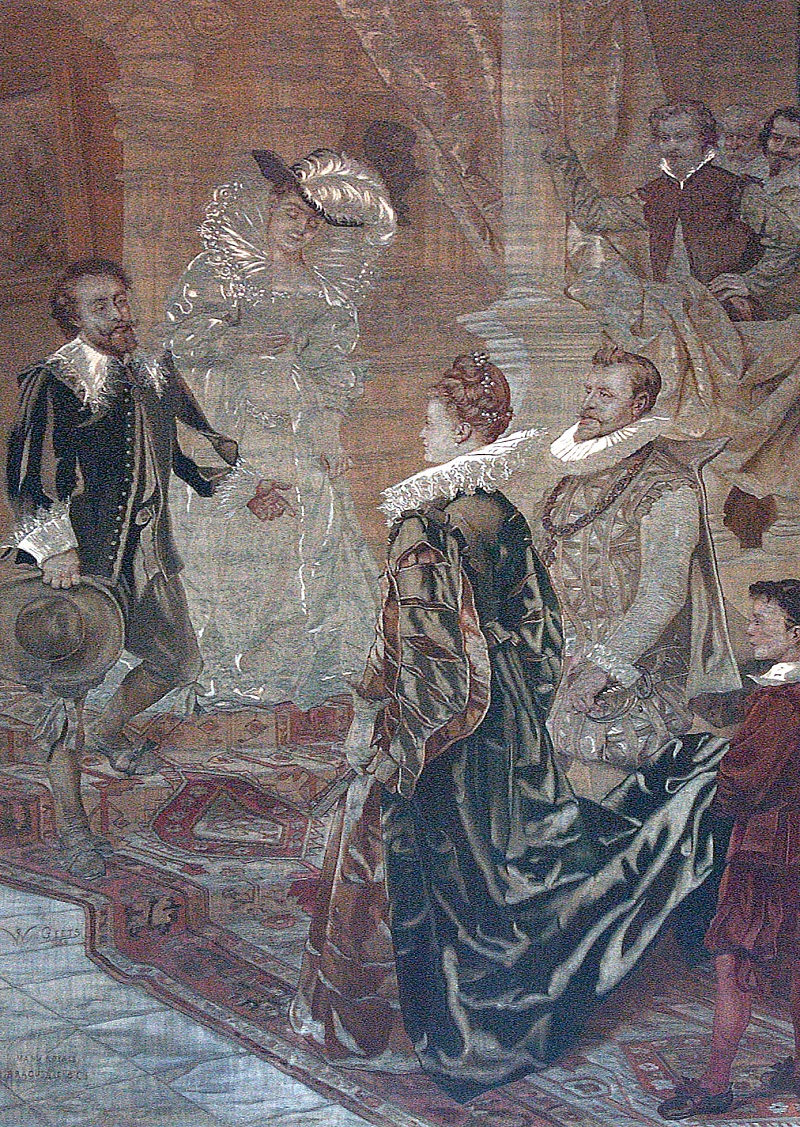 tapestry - visit of Albrecht and Isabella to the studio of Rubens