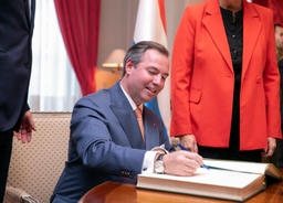 Bezoek van de Groothertog van Luxemburg