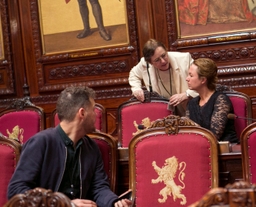 Eedaflegging van de senatoren Valerie Taeldeman (CD&V) en Willem-Frederik Schiltz (Open VLD)