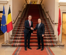 Bezoek van de voorzitter van het Albanese parlement