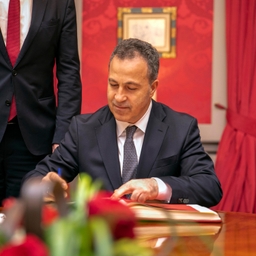 Bezoek van de voorzitter van het Albanese parlement