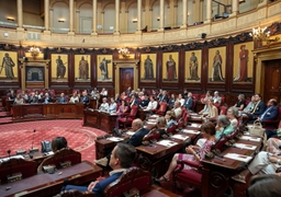 Dévoilement du portrait de Christine Defraigne au Sénat