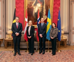 Ambassadeurs van de Noordse landen op bezoek in de Senaat