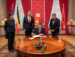 Bezoek van de voorzitter van het Albanese parlement