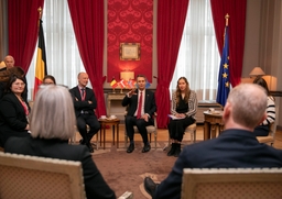 Ambassadeurs van de Noordse landen op bezoek in de Senaat