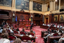 Des étudiants ukrainiens au Sénat