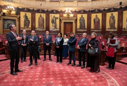 Bezoek van de voorzitter van het Albanese parlement