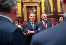 Bezoek van de voorzitter van het Albanese parlement