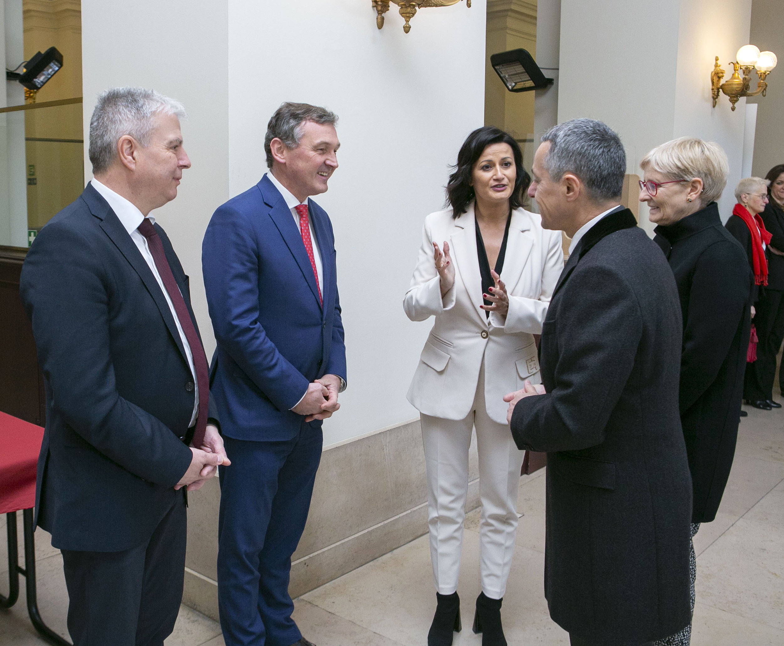  Bezoek van de president van de Zwitserse Confederatie