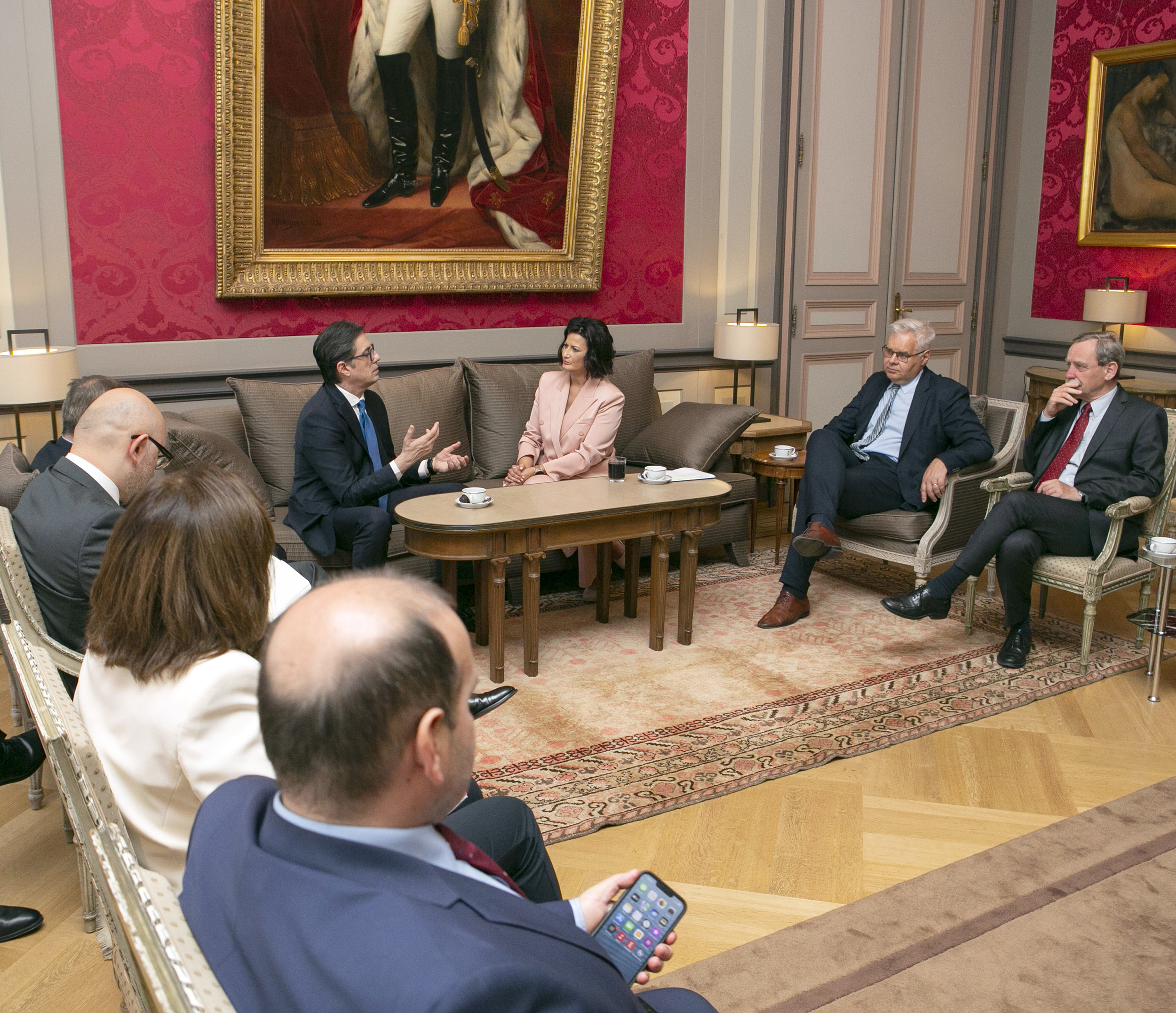  President van Noord-Macedonië op bezoek in de Senaat