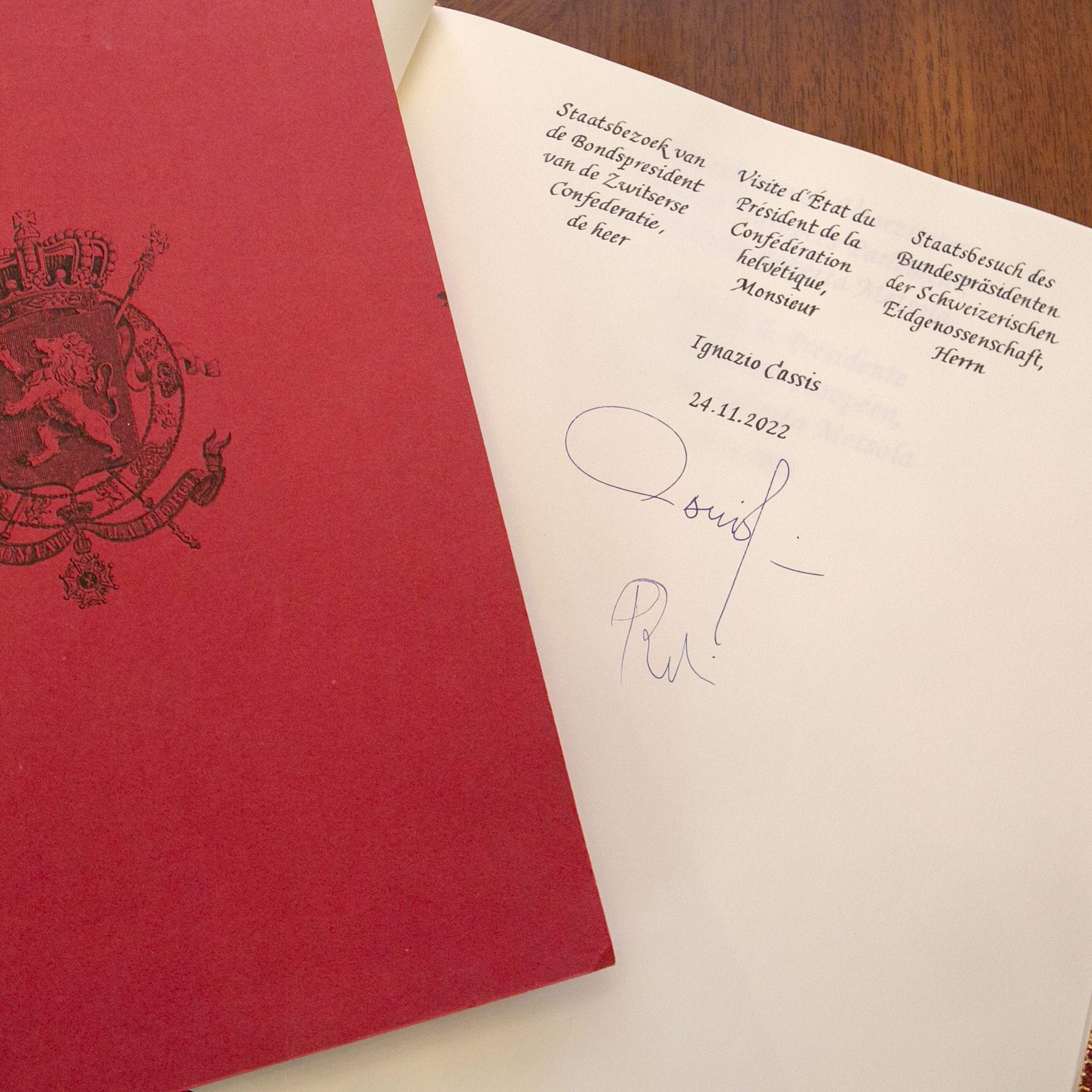  Bezoek van de president van de Zwitserse Confederatie