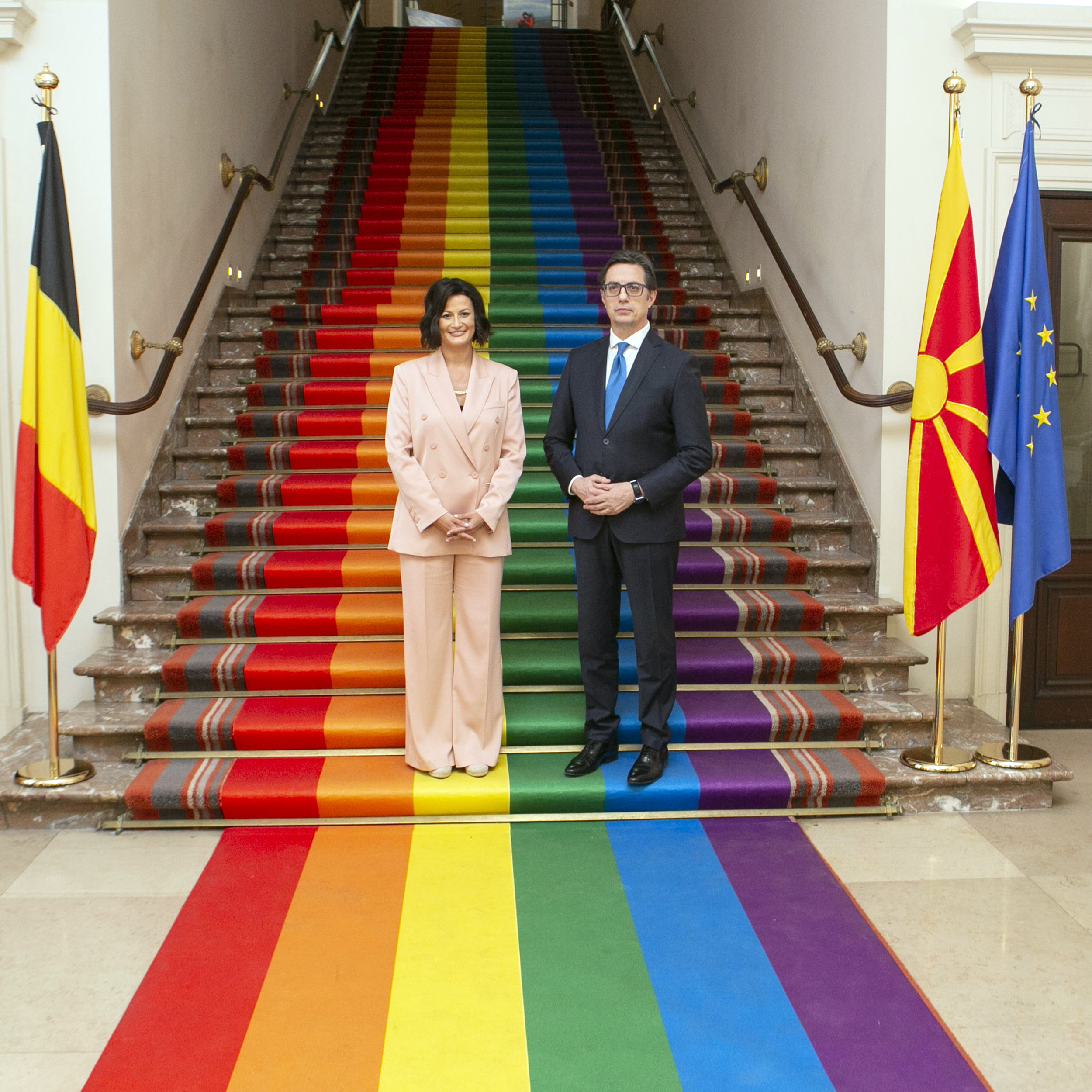  President van Noord-Macedonië op bezoek in de Senaat