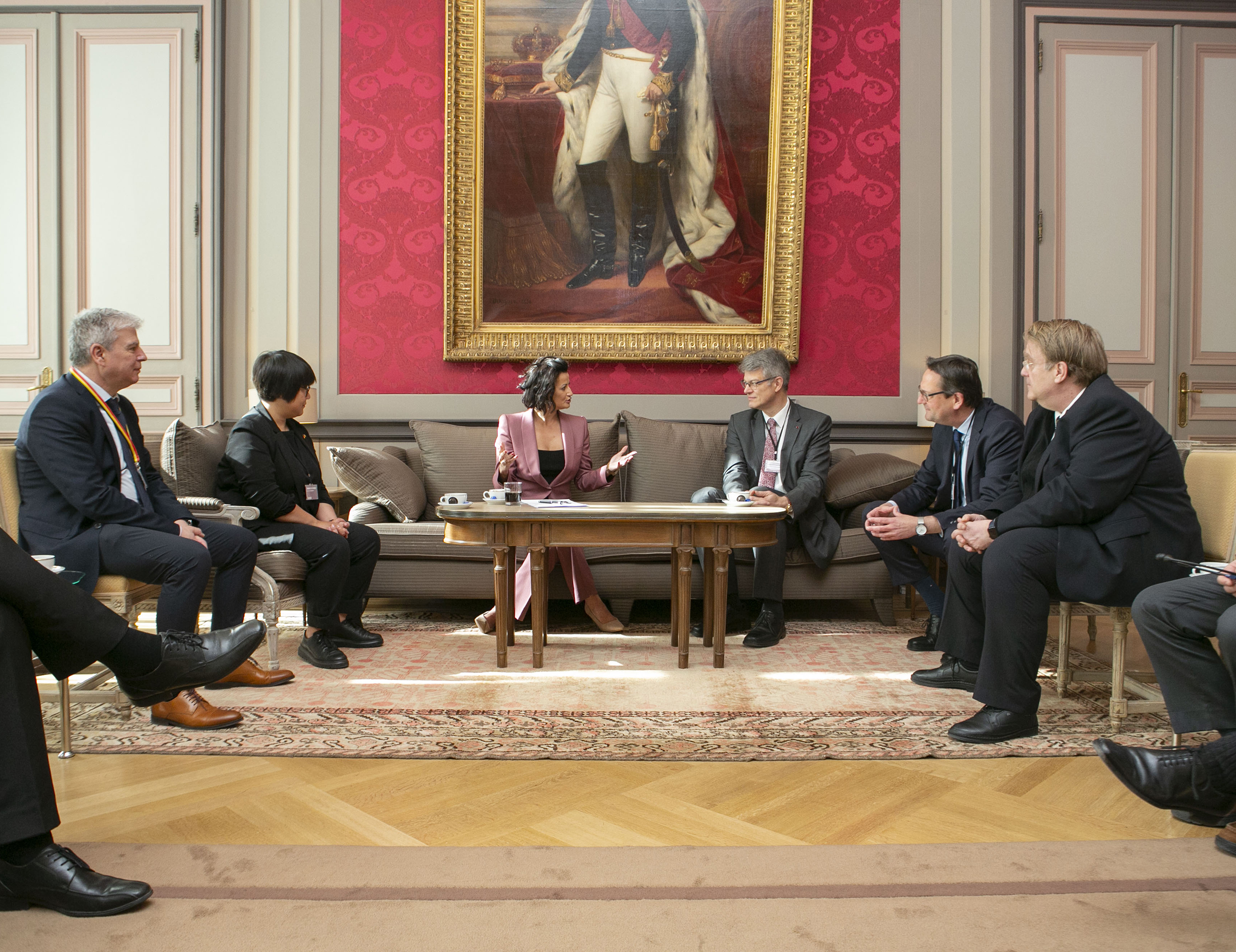  Een delegatie van de Duitse Bundestag op bezoek in de Senaat