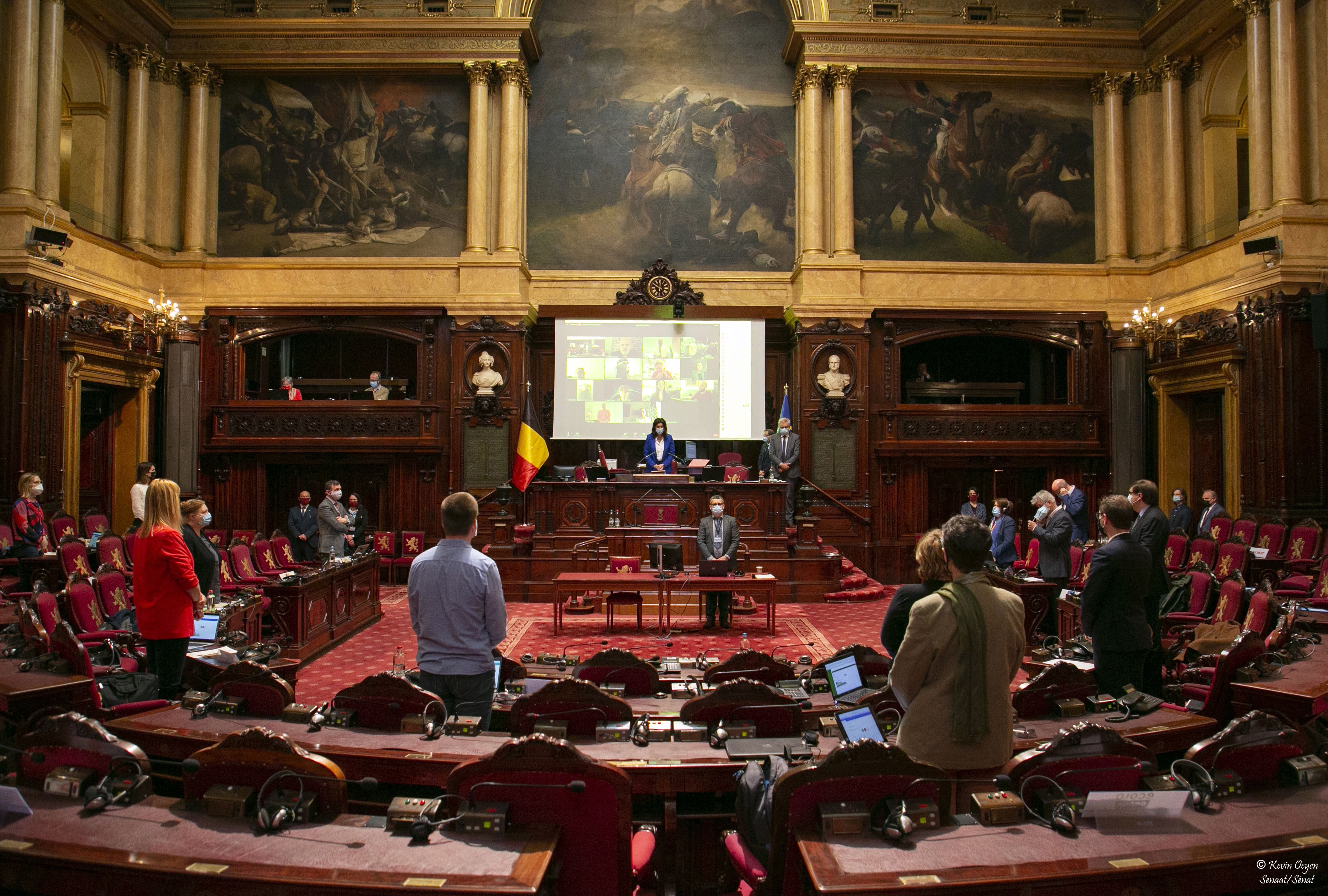  De Senaat herdenkt de slachtoffers van 22 maart 2016
