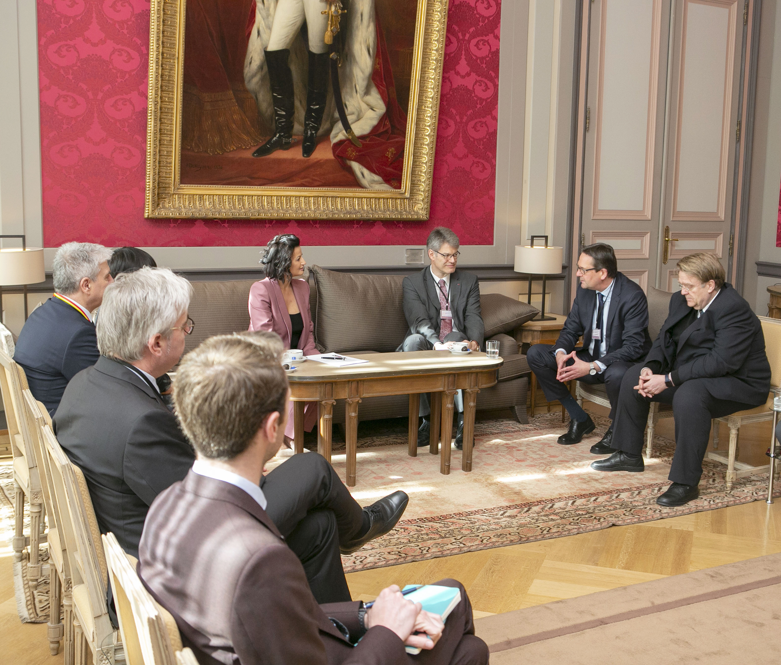  Een delegatie van de Duitse Bundestag op bezoek in de Senaat