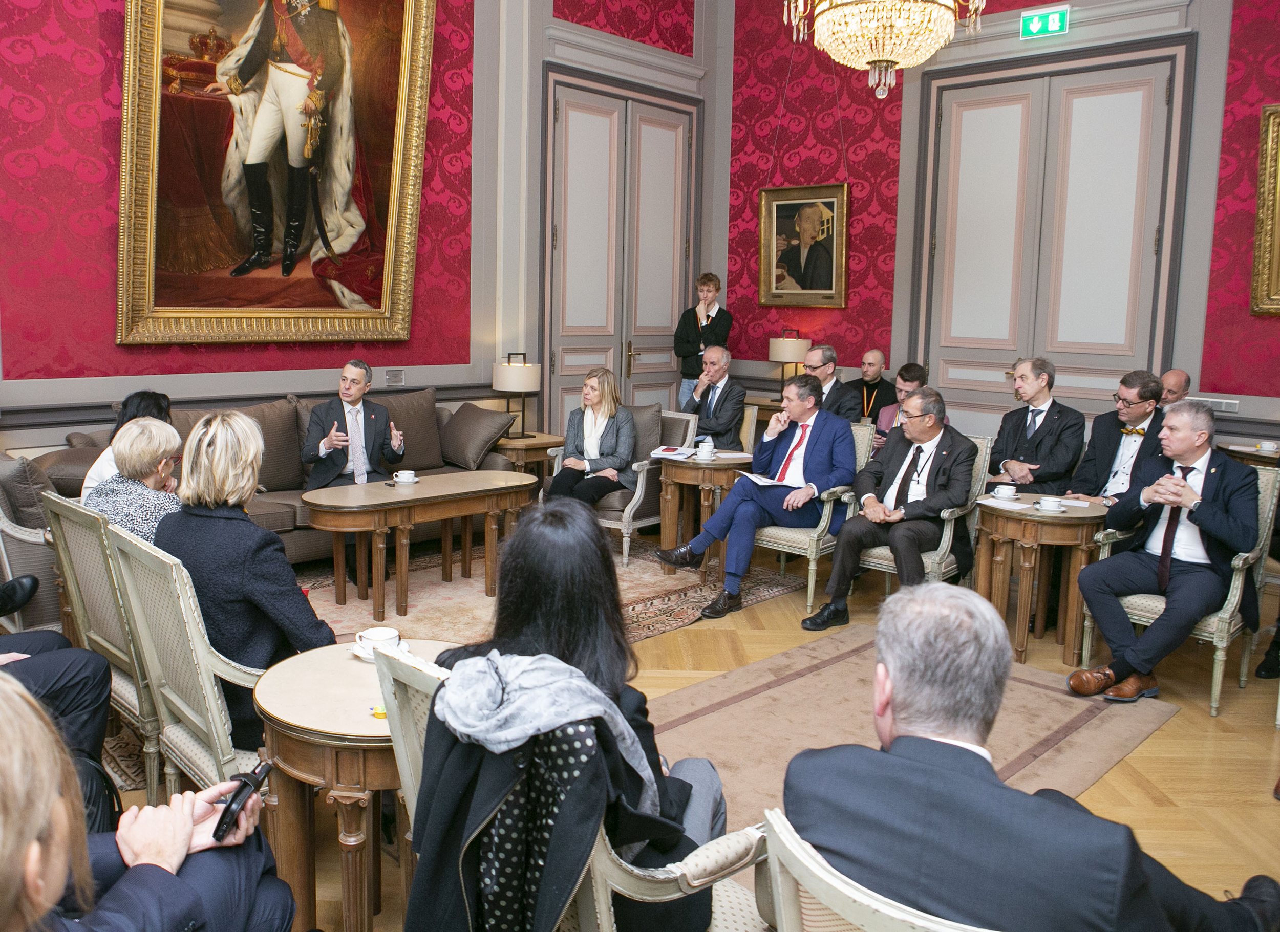  Bezoek van de president van de Zwitserse Confederatie
