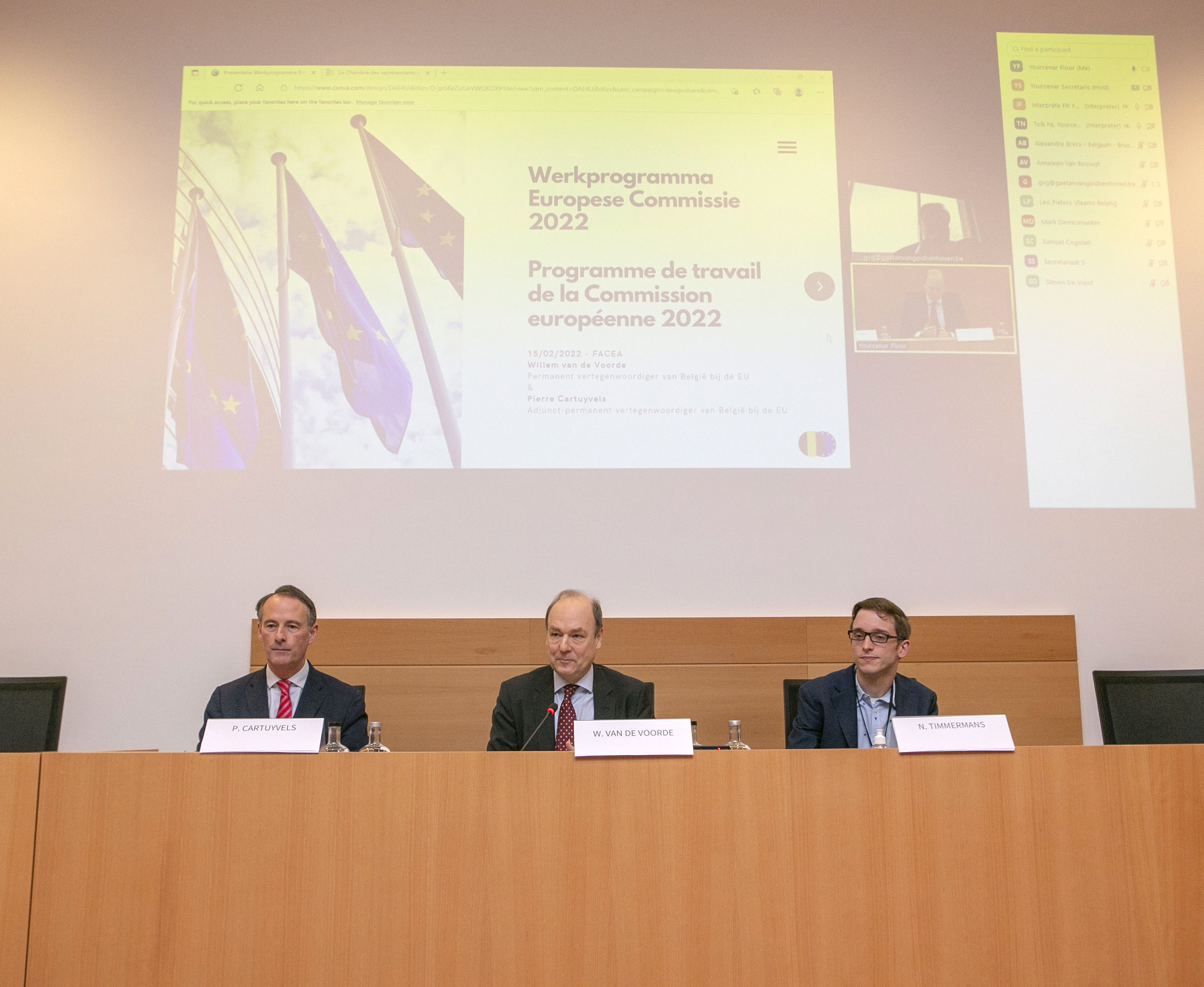  Voorstelling van het Werkprogamma van de Europese Commissie