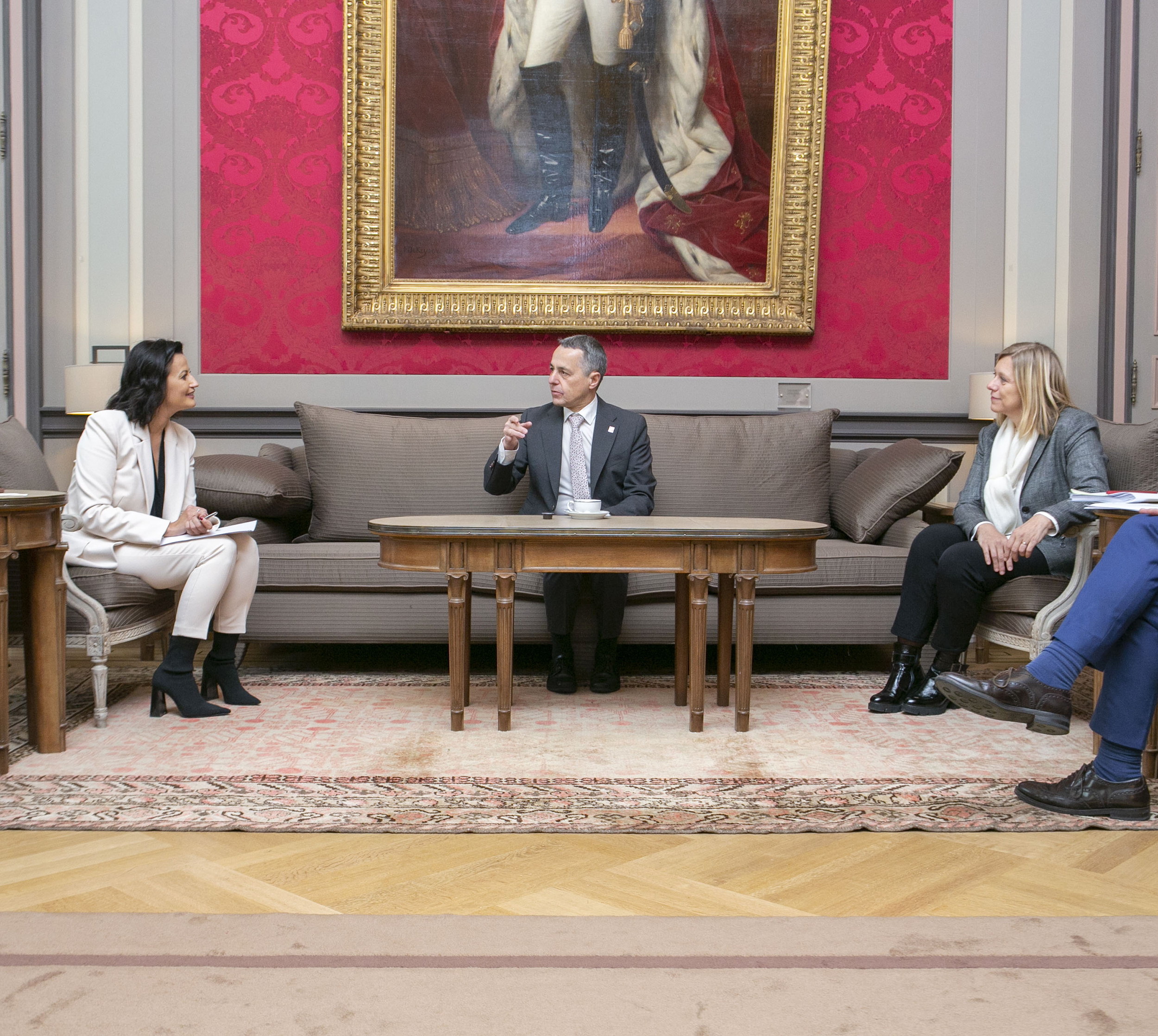  Bezoek van de president van de Zwitserse Confederatie