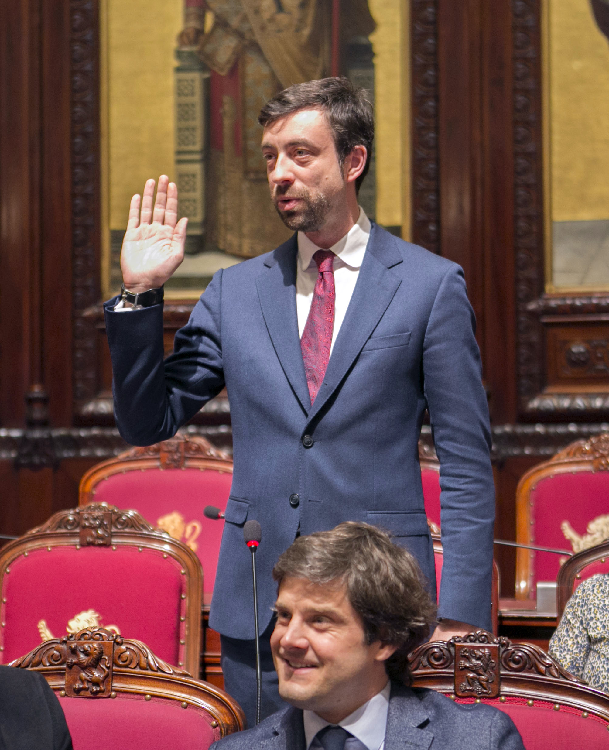  Eedaflegging van de senatoren Valerie Taeldeman (CD&V) en Willem-Frederik Schiltz (Open VLD)