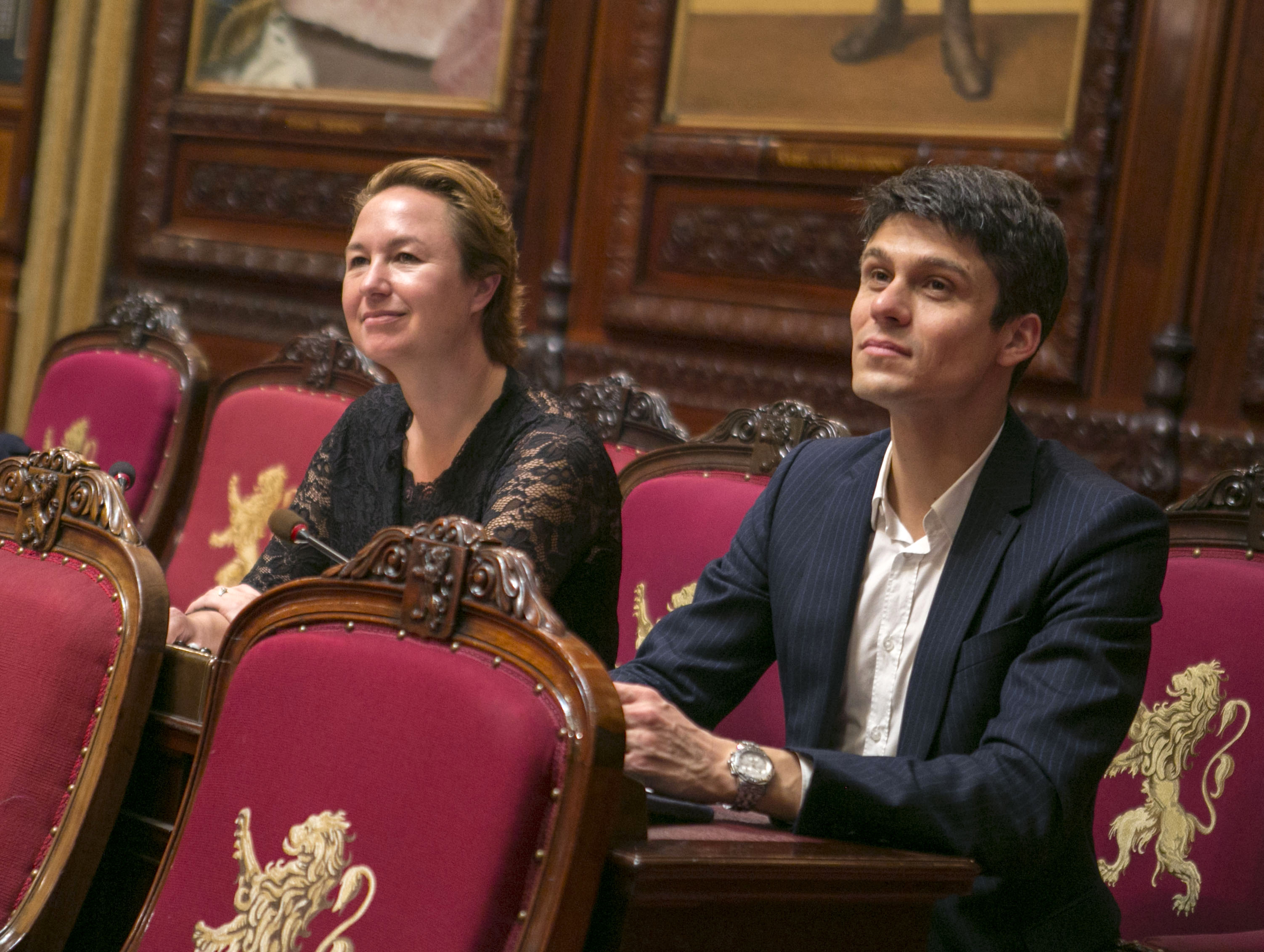  Eedaflegging van de senatoren Valerie Taeldeman (CD&V) en Willem-Frederik Schiltz (Open VLD)