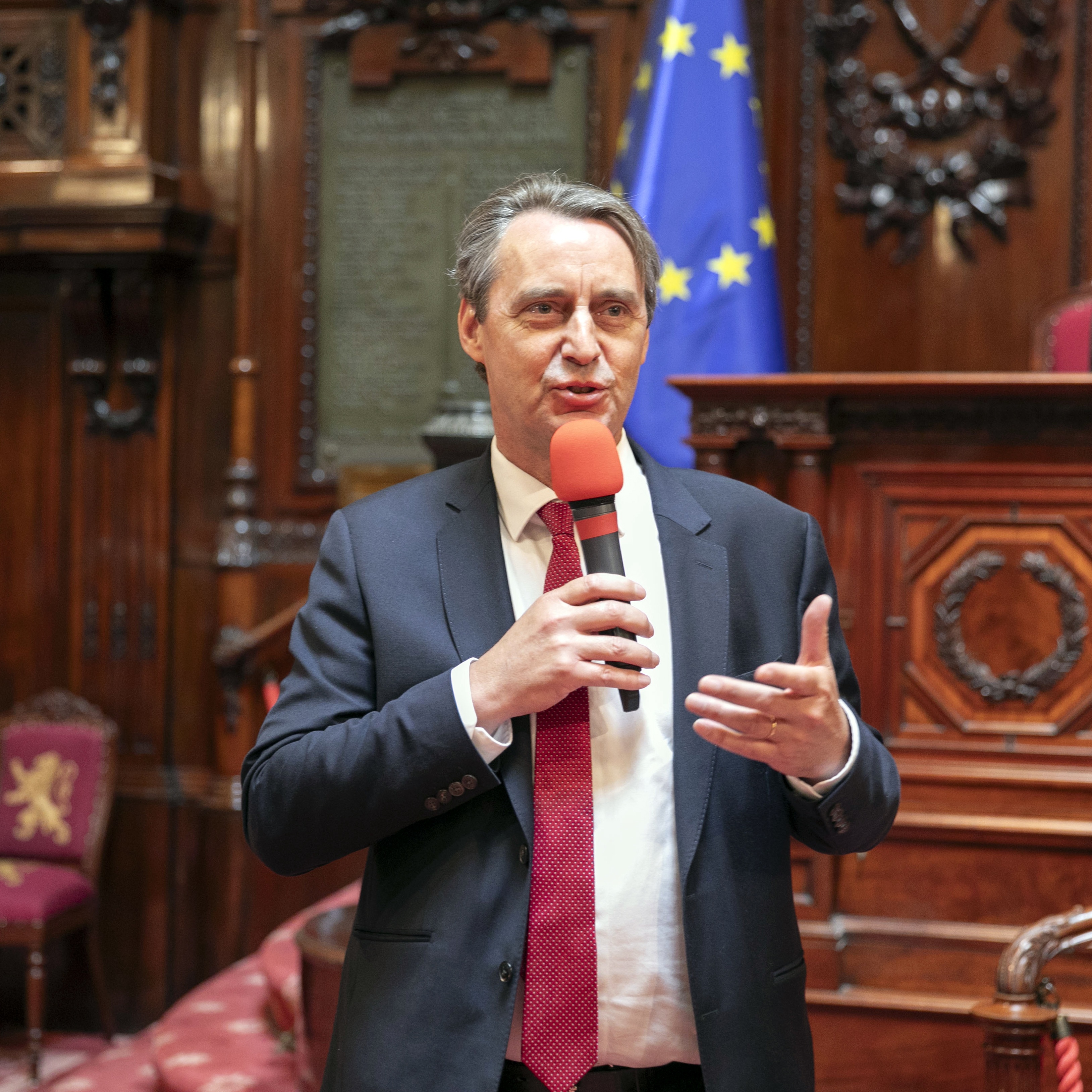  Des étudiants ukrainiens au Sénat
